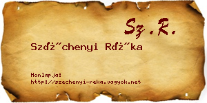Széchenyi Réka névjegykártya